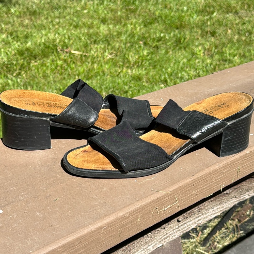 Naot Black Sandals with Heels 9.5 EU 40